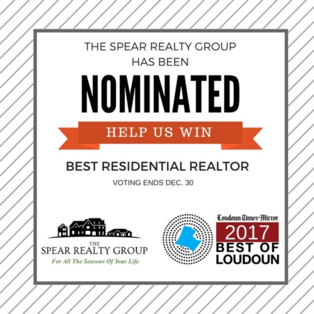 2017 Best of Loudoun | Vote The Spear Realty Group as Best Residential Realtor